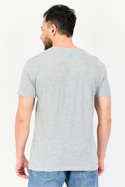 Toms Men Crew Neck Short Sleeve Brand Logo T-shirt, Grey