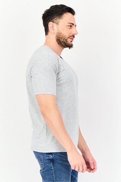English Laundry Men 2 Pack V Neck Short Sleeve Plain T Shirt, Multicolor