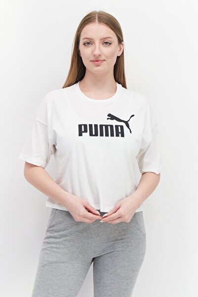 Puma Women Sportswear Fit Short Sleeves Training Top, White