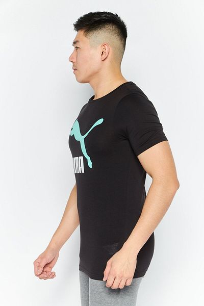Puma Men Sport Fit Round Neck Short Sleeve Outdoor T Shirt, Black