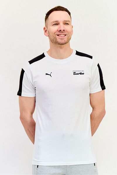 Puma X Porsche Men Sportswear Fit Short Sleeves Training T-shirt, White
