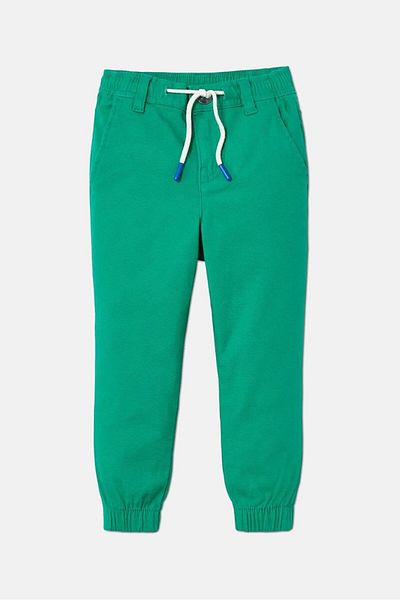 Tchibo Kid Boys Solid Drawstring Pants, Green