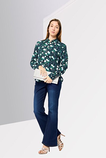 Gant Women Spread Collar Long Sleeve Floral, Print Shirt, Multicolor