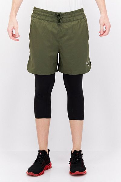 Puma Men Sportswear Fit Training 2 in1 Shorts, Green