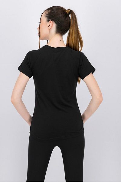 Puma Women Front Graphic Tee, Cotton Black