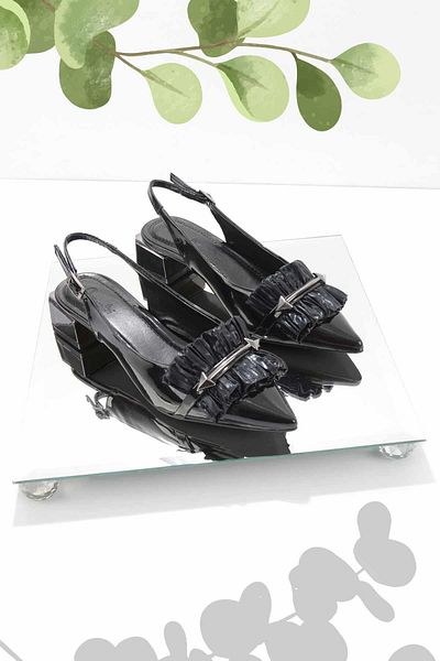 Bambi Black Women's Classic Heeled Shoes K01188135808