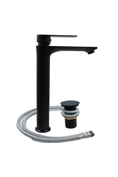 AKSU AKSU Italian black tall basin mixer