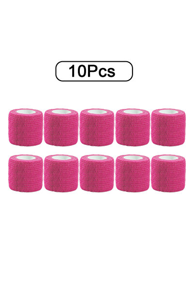 Choice 5 سم × 4.5 متر وردي 10 لفات 10 لفات شريط لف رياضي ضمادة مرنة ذاتية الل...
