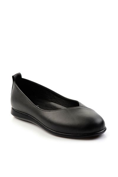 Bambi Black Leather Women's Casual Shoes K01331041803