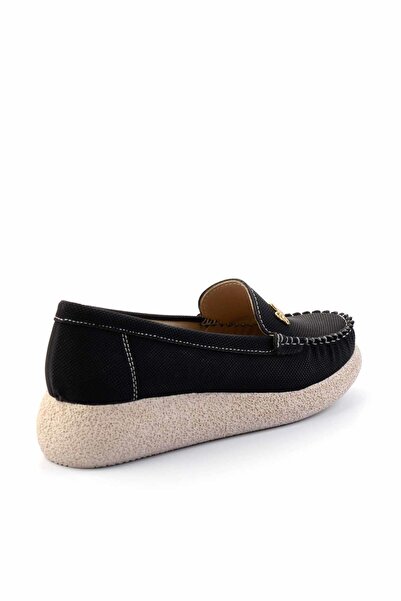 Bambi Siyah Kadın Loafer Ayakkabı K01823016001