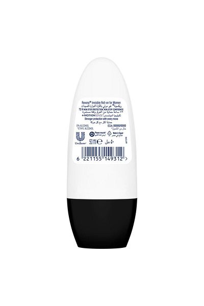 Rexona Antibacterial + Invisible Anti-Perspirant Roll On For Women 50 ml