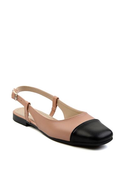 Bambi Nude Black Women's Ballerinas K01641020809