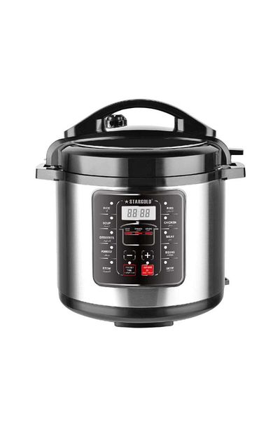 Generic Stargold 10-in-1 Electric Pressure Cooker – 6l Programmable Multi-cooker With Stainless Steel Body