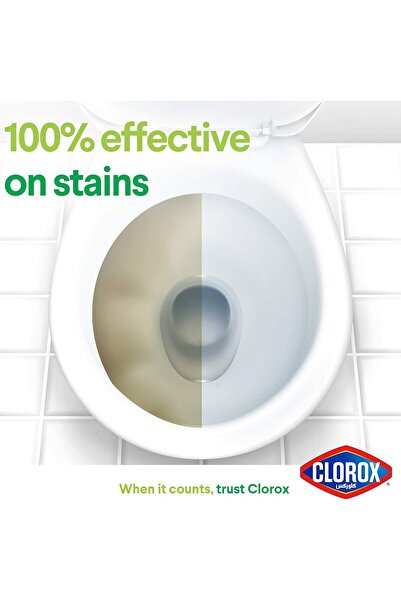 Clorox Toilet Bowl Cleaner Fresh Scent 709 ml Kills 99.9% Germs, Removes Tough Stains, Original Scent