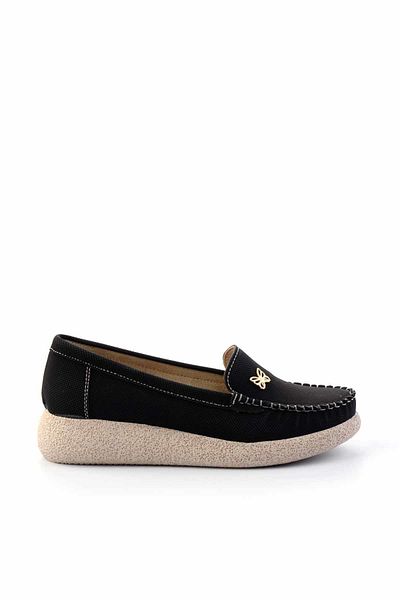 Bambi Černé dámské mokasínové boty Nubuck01823016001