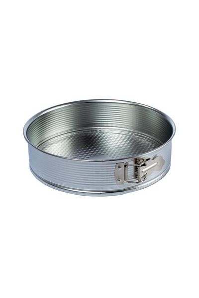 Generic CAKE KING Cake King 2-Piece Round Shaped Non Stick Stainless Steel Bakeware Set Silver 280mm