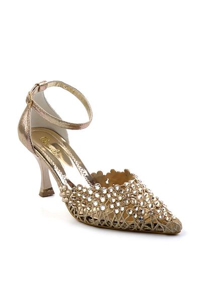 Bambi Gold Women's Evening Dress Shoes K01823121878