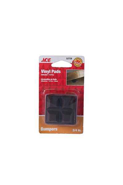 ACE Vinyl Bumper Pad (19 mm, Pack of 12)