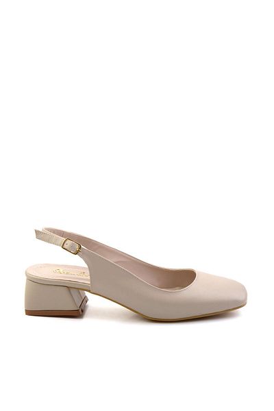 Bambi Beige Women's Classic Heeled Shoes K01823122709