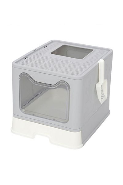 KidLe Two-way Foldable Drawer Type Cat Litter Box