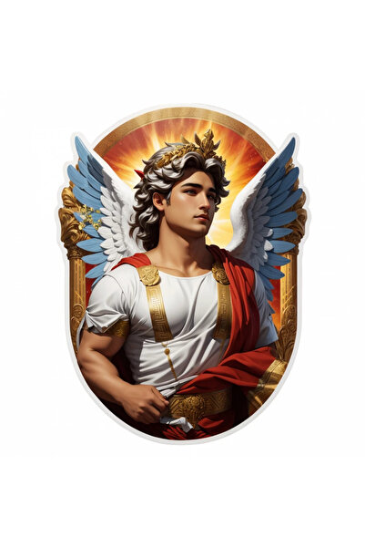 INOVATIX Set de 8 piese, autocolant Zeul grec Eros, INOVATIX®. 6 cm