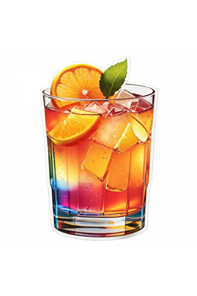 INOVATIX Set de 8 piese, autocolant Cocktail Fuzzy buric, INOVATIX®. 6 cm