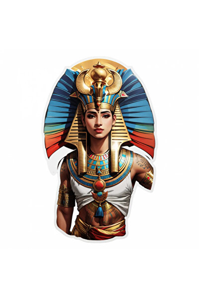 INOVATIX Set de 8 bucăți, autocolant zeul egiptean Thot, INOVATIX®. 6 cm