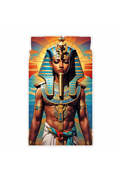 INOVATIX Set de 8 piese, autocolant zeul egiptean Ptah, INOVATIX®. 6 cm