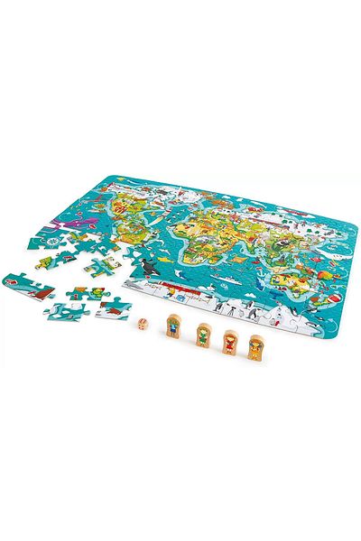 Hape HAPE PUZZLE 2-IN-1 WORLD TOUR