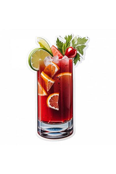 INOVATIX Set de 8 piese, Autocolant Cocktail Bloody Mary cu citrice, INOVATIX...