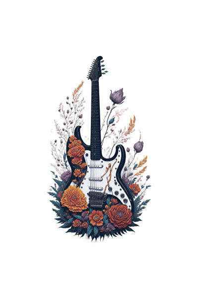 INOVATIX Set de 8 bucăți, autocolant chitară electrică, INOVATIX®. 6 cm