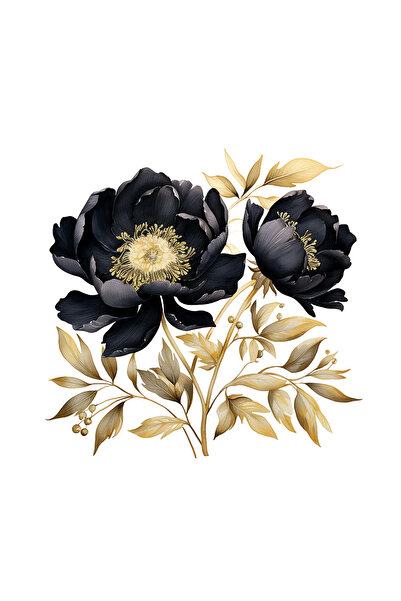 INOVATIX Set de 8 piese, autocolant Buchet floral Noapte în suflet, INOVATIX®...