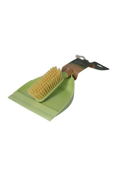 Generic EvriHolder Bamboo Naturals Ergonomic Handle Dustpan and Broom Set Green and Beige BNGD0112
