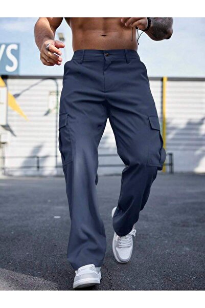 WKM Чоловічі штани з кишенями з габардину, прямий крій