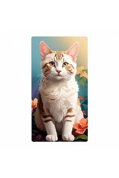 INOVATIX Set of 8 pieces, Singapura Cat Sticker, INOVATIX®. 6 cm