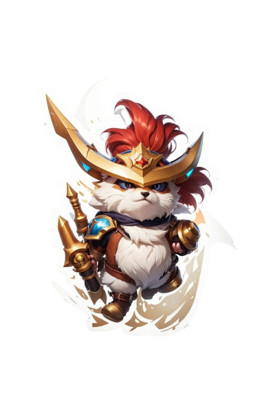 INOVATIX Set de 8 piese, autocolant Corki cu pălărie de pirat, INOVATIX®. 6 cm