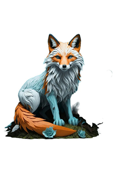 INOVATIX Set of 8 pieces, Sticker Ice Fox, INOVATIX®. 6 cm