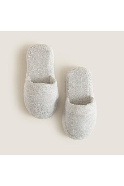 Chakra Solid Unisex Terlik inci Mavi