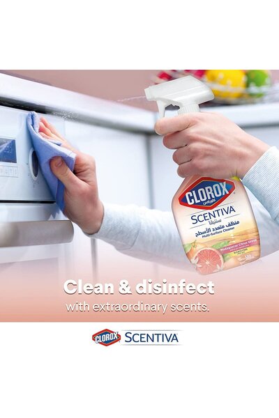 Clorox Scentiva Multi Surface Spray Cleaner Madagascar Citrus Grove Bleach Free 500 ml