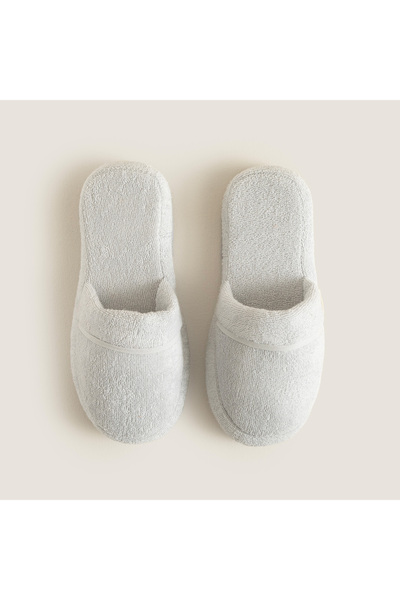 Chakra Solid Unisex Terlik inci Mavi