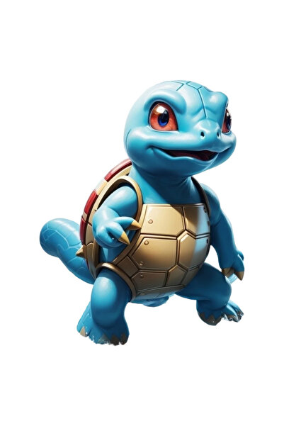INOVATIX Set de 8 piese, autocolant Pokemon Squirtle cu tavă, INOVATIX®. 6 cm