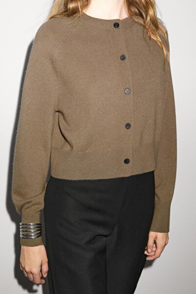 Massimo Dutti %100 kaşmir uzun kollu hırka