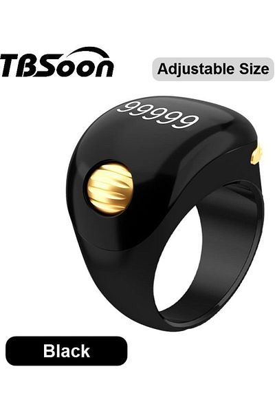 NEXIFY Golden Bead Prayer Smart Ring, Tasbeeh Counters, Prayer Electronic Rosary