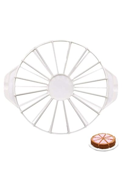 EFE PASTACILIK Çift Taraflı Pasta Dilimleyici – 8 ve 12 Eşit Dilim İçin Prati...