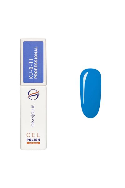 Intisimo Oja semipermanentă, profesională, ojă gel, cod KU-B11, 12ml, lucioasă, albastră