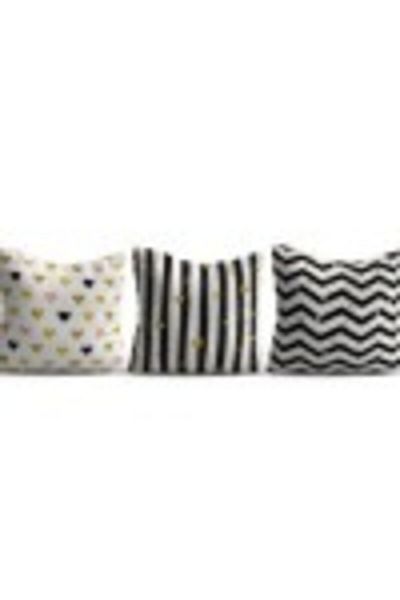 Lenjerii Deosebite Set 3 decorative pillow covers 43x43cm, Geometric and Love