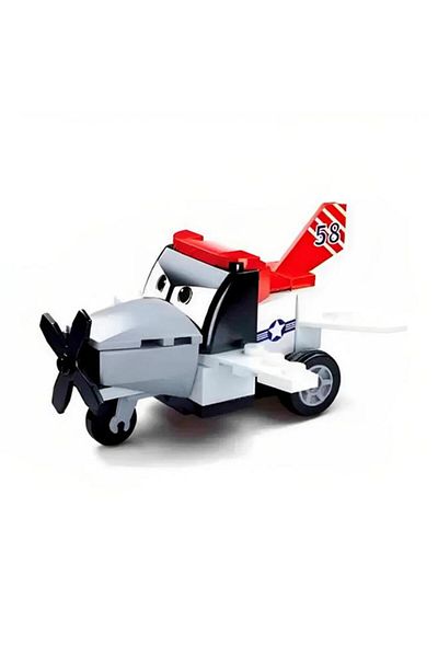 Generic Sluban 51-Piece Power Bricks Pull Back Toy Plane Multicolor 139669