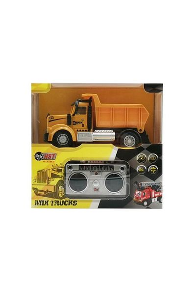 Generic HST 4-Way Drive Dump Truck with Remote Control for Kids Yellow 6158-H9