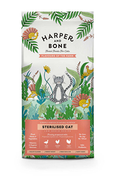 Harper & Bone نكهات معقمة للقطط من المزرعة 2 كجم