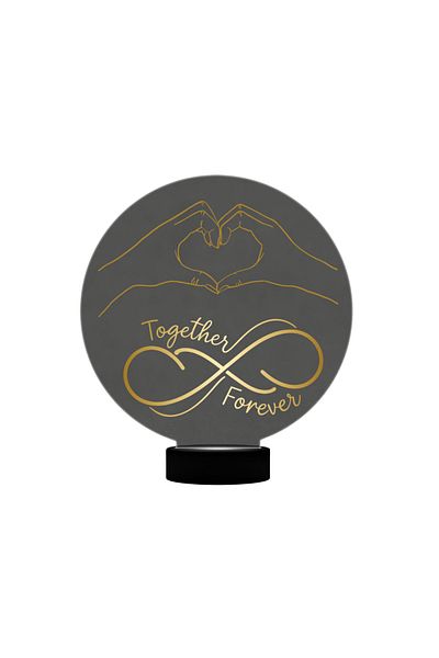 OEM Lampa led personalizata pentru indragostiti, 7 culori RGB, Love Forever
